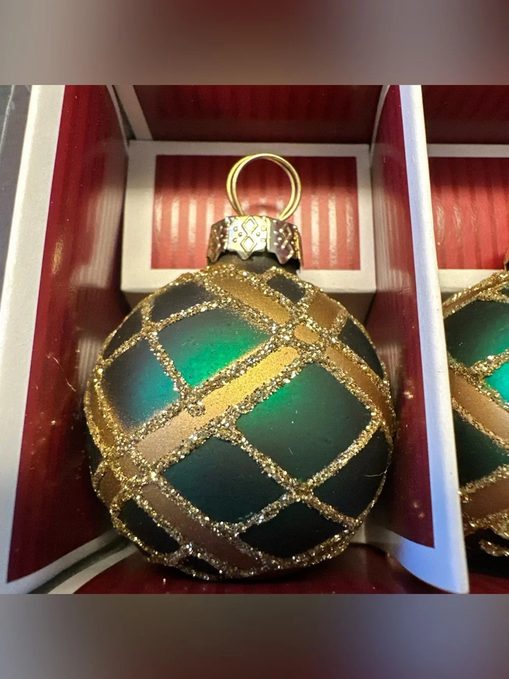 Vintage Target Christmas Ornament Name Card Holders Set of 6 Holiday Table Decor